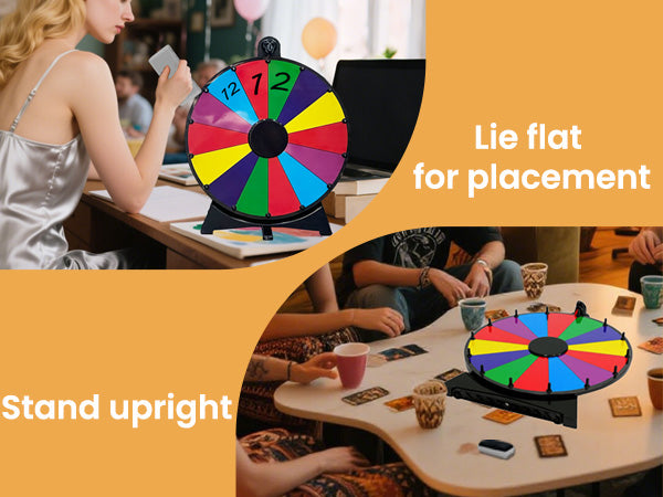 20" Prize Wheel – 14-Slot Tabletop Spinner with Stand & Accessories