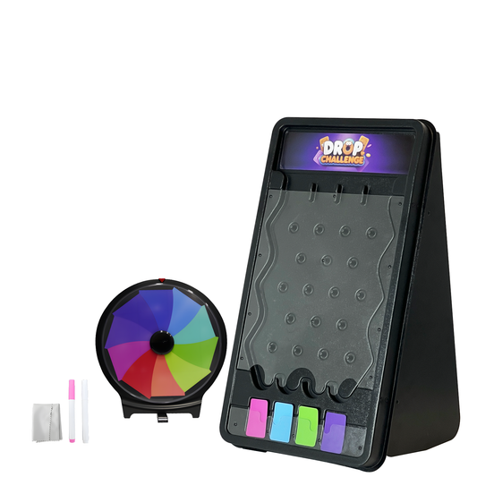 2-in-1 Prize Wheel & Plinko Board Set – 10" Tabletop Spinner + 14" Drop Game for Trade Shows, Parties & Family Fun