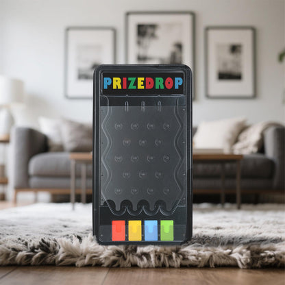 14" Tabletop Prize Drop Game Board with 8 Pucks, Foldable Stand for Party, Carnival & Trade Show