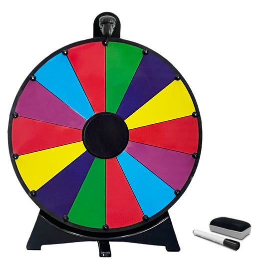 20" Prize Wheel – 14-Slot Tabletop Spinner with Stand & Accessories