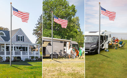 Portable Flag Pole Metal Tire Mount - Versatile Stand for 20/25ft Telescopic Flagpoles, Easy Setup, No Drill Required, Ideal for Cars, RVs, and Outdoor Events