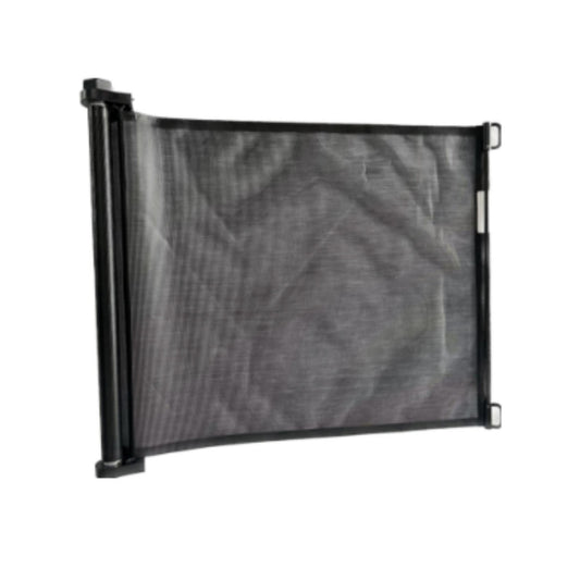 Extra-Wide Retractable Baby & Pet Gate - 31" Tall, Extends up to 71" Wide, Easy One-Hand Operation, Family Choice Award Winner, Safe for Kids & Pets, Indoor & Outdoor, Black
